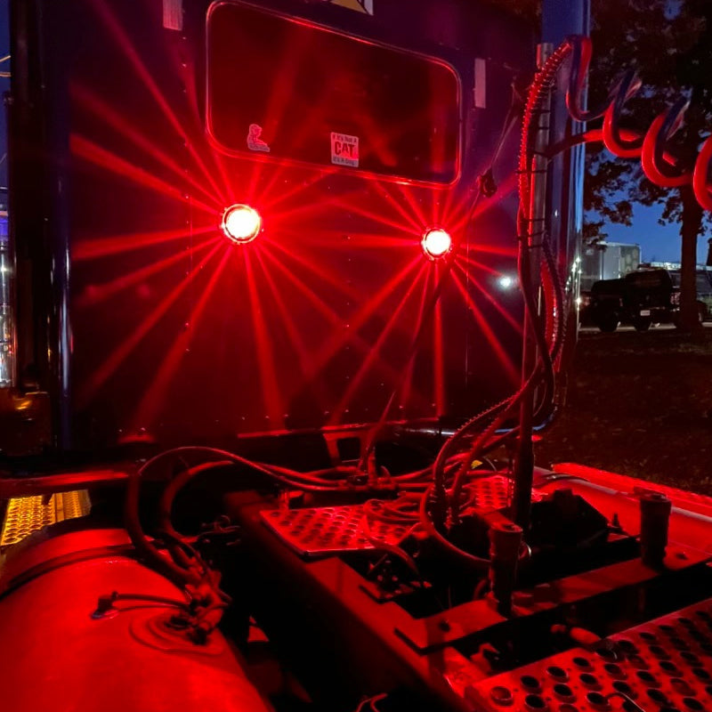 2Pcs Watermelon Lights Bunk Adapter, Stainless Steel Round Marker Light Bezel Cover