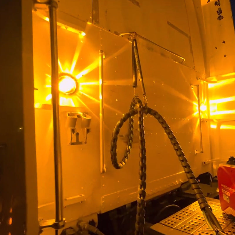 2Pcs Watermelon Lights Bunk Adapter, Stainless Steel Round Marker Light Bezel Cover