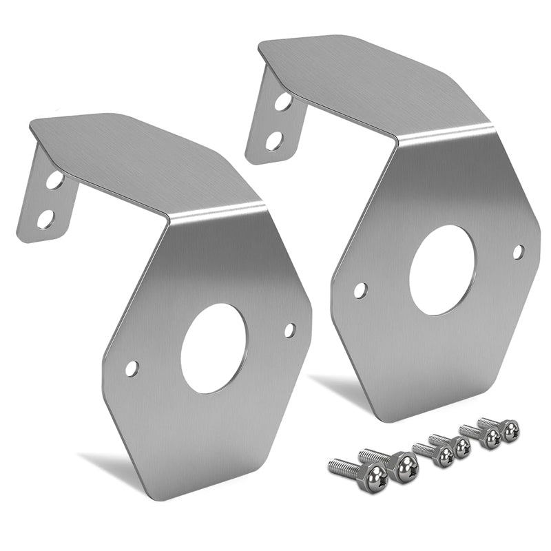 2Pcs glass watermelon lights turn signals with stainless steel brackets