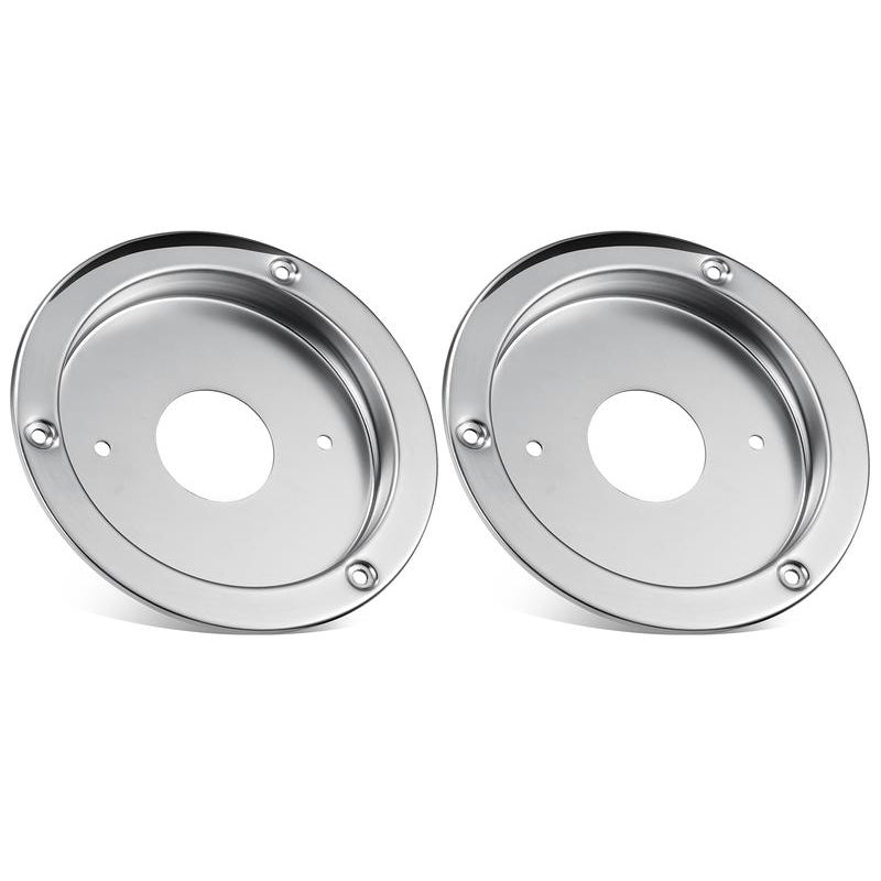 2Pcs Watermelon Lights Bunk Adapter, Stainless Steel Round Marker Light Bezel Cover